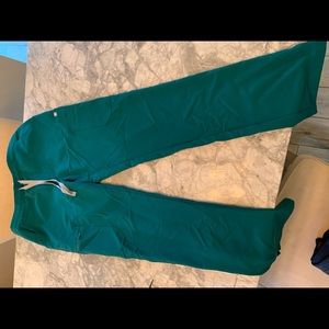 Figs Scrub Pants Hunter Green Size Small Womens